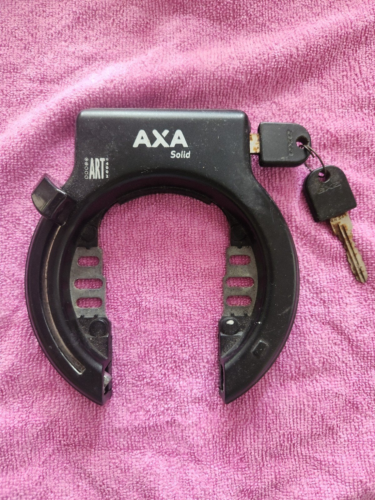 AXA Solid Ringslot - Gebruikt maar functioneel, Ophalen of Verzenden, Gebruikt, Ringslot