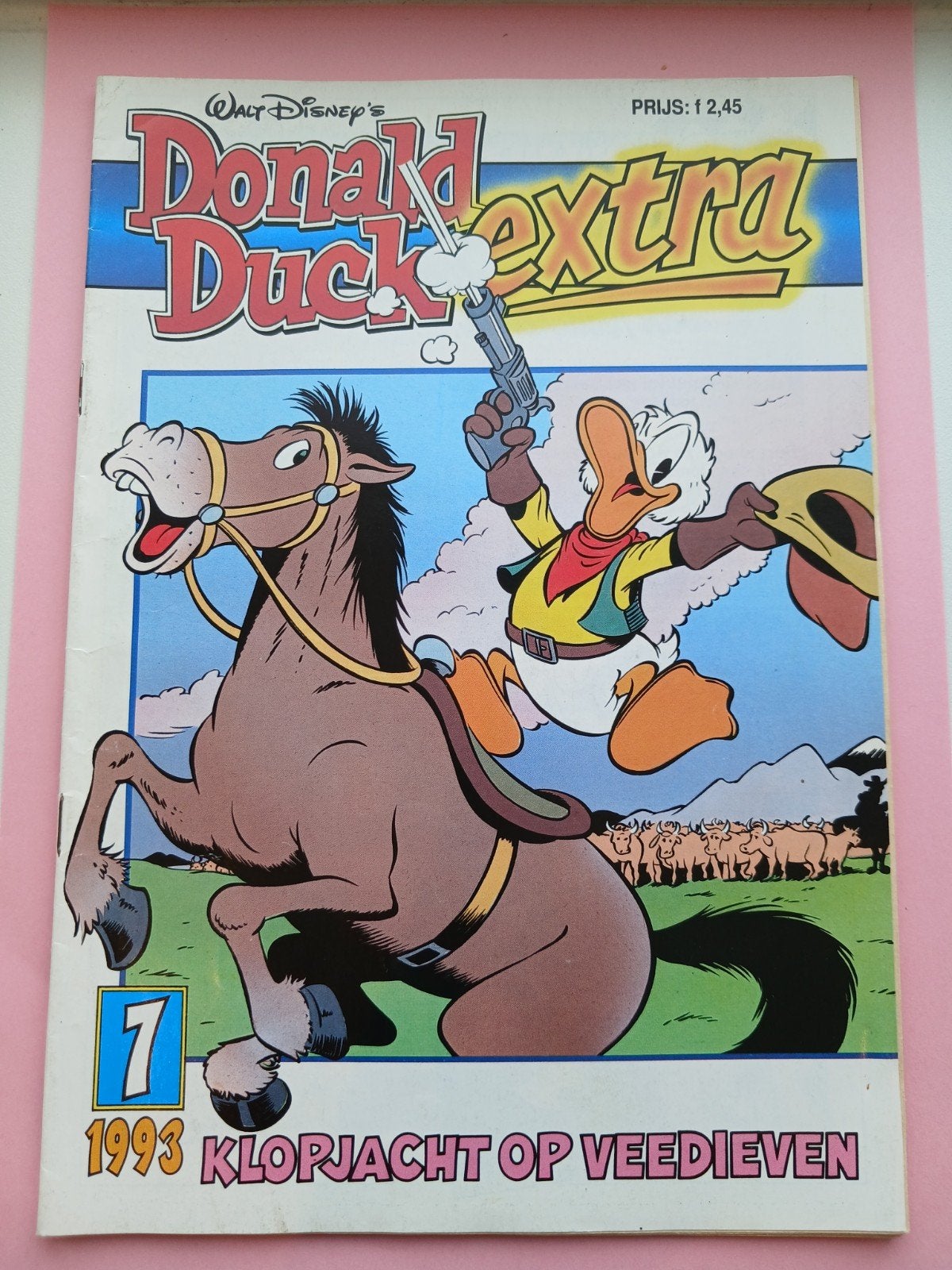 Donald Duck Extra 1993 - Klopjacht op Veedieven, Eén stripboek, Nieuw, Ophalen of Verzenden, Walt Disney  Donald duck