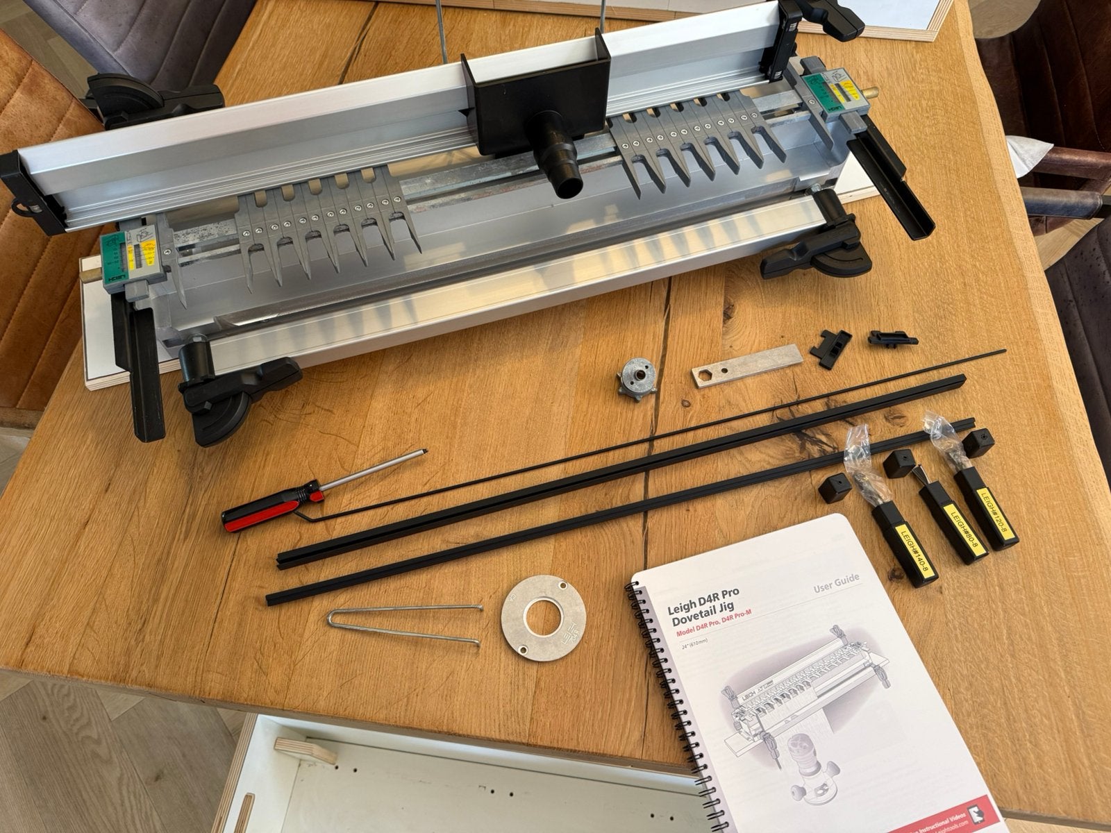 Leigh D4R Pro M dovetail jig zwaluwstaartenmal met kist, Ophalen, Zo goed als nieuw, Elektrisch, Overige soorten