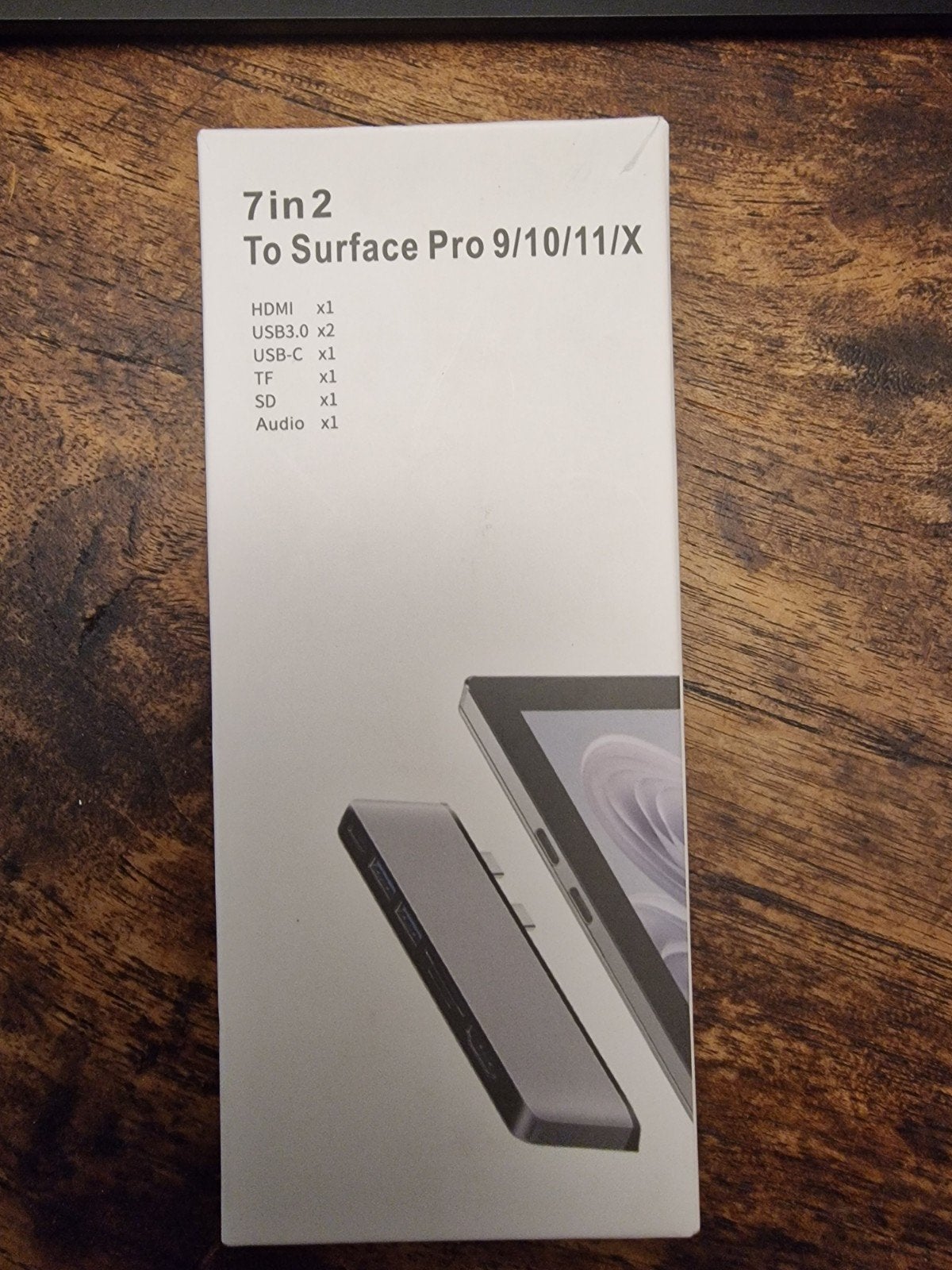 7-in-2 USB-C Hub voor Surface Pro 9/10/11/X, Ophalen of Verzenden, Nieuw