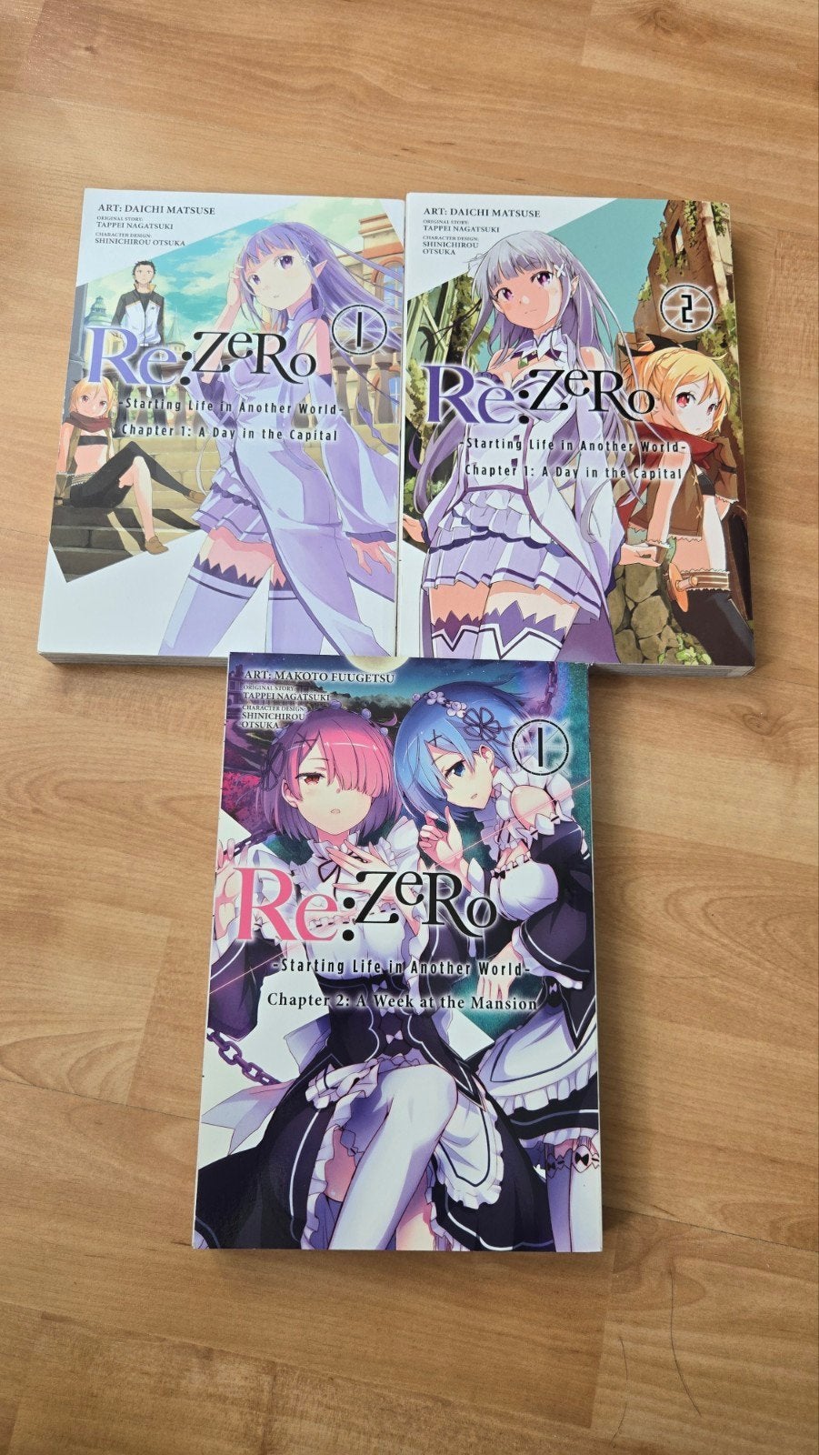 Re:Zero Manga Volume 1-3, Tappei Nagatsuki, Ophalen of Verzenden, Zo goed als nieuw, Japan (Manga)