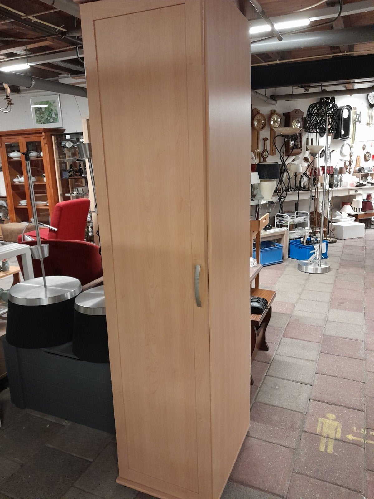 Hang- en legkast - 46x56x195 cm - Bezorging mogelijk, Huis en Inrichting, Kasten | Kledingkasten, Ophalen, Gebruikt, Met plank(en)