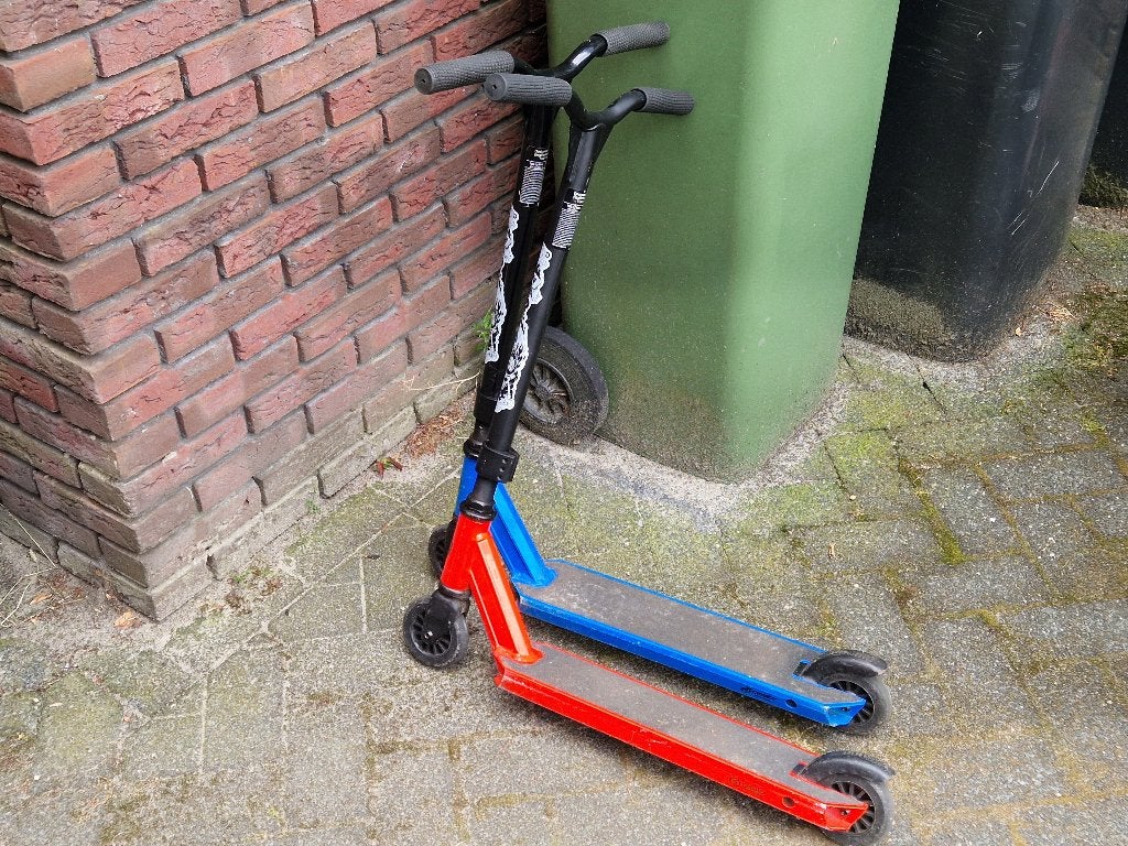 Stunt Stepjes 2 stuks TEAB, Fietsen en Brommers, Steps, Ophalen, Gebruikt, Gewone step, Decathlon