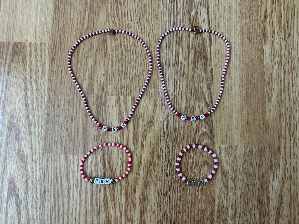 Kinderkettingen en armbandjes PSV, Sieraden, Tassen en Uiterlijk, Ophalen of Verzenden, Zo goed als nieuw, Overige kleuren, Overige typen