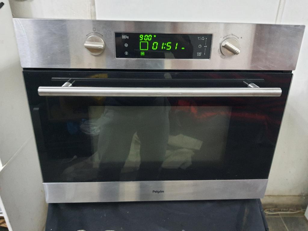 Inbouw Luxe Pelgrim combimagnetron werkt Perfect (MAG495RVS), Witgoed en Apparatuur, Ophalen, Combimagnetron, Hete lucht, Zo goed als nieuw