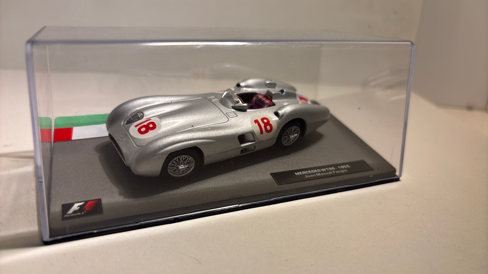 F1 mercedes w196 juan manuel fangio 1955 atlas 1.43, Ophalen of Verzenden, A, A, A