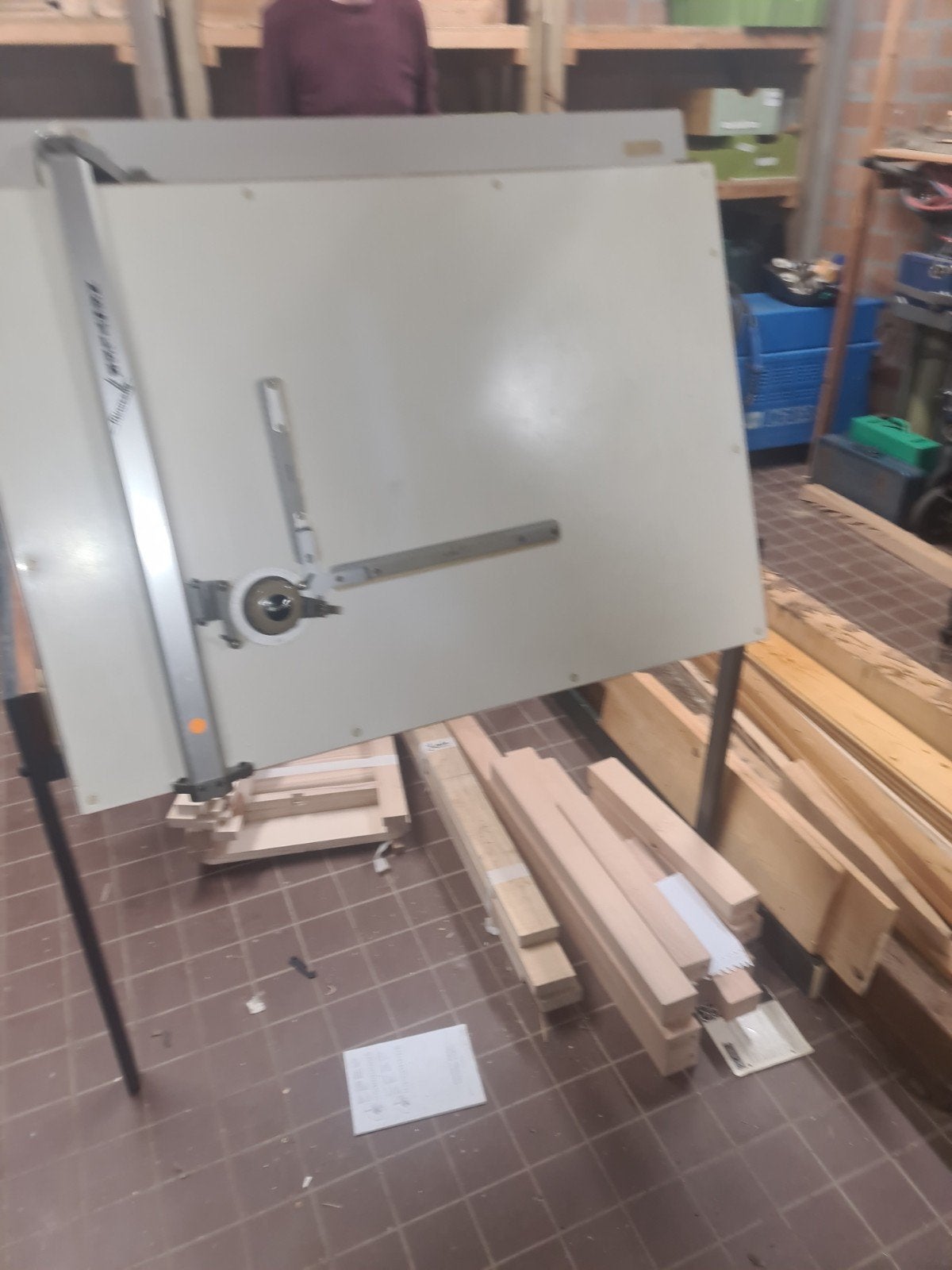 vintage tekentafel, Doe-het-zelf en Verbouw, Ophalen, Gebruikt, Minder dan 130 cm