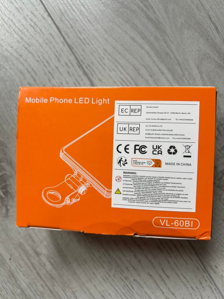 Mobiele Telefoon LED Licht - VL-60BI, Ophalen, Nieuw, Overige typen, Overige merken