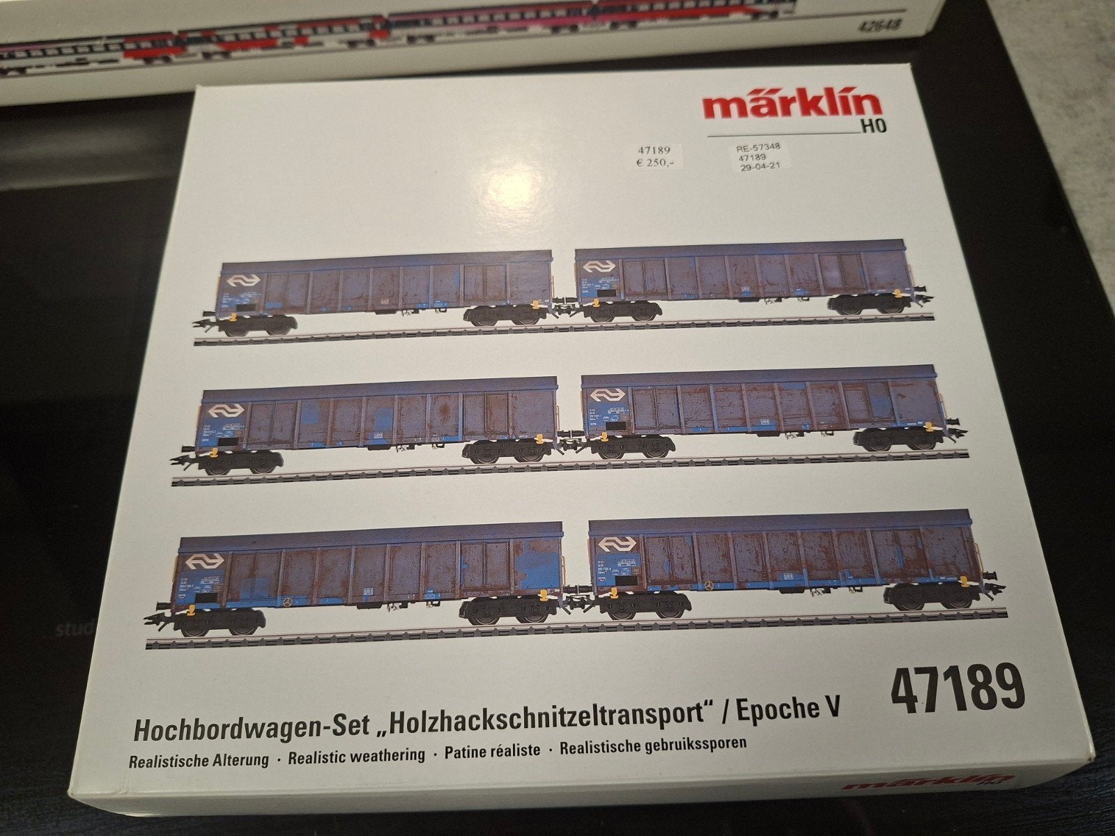 Märklin NS Houtsnipperwagons - Nieuw in doos, Wisselstroom, Ophalen of Verzenden, NS, Märklin