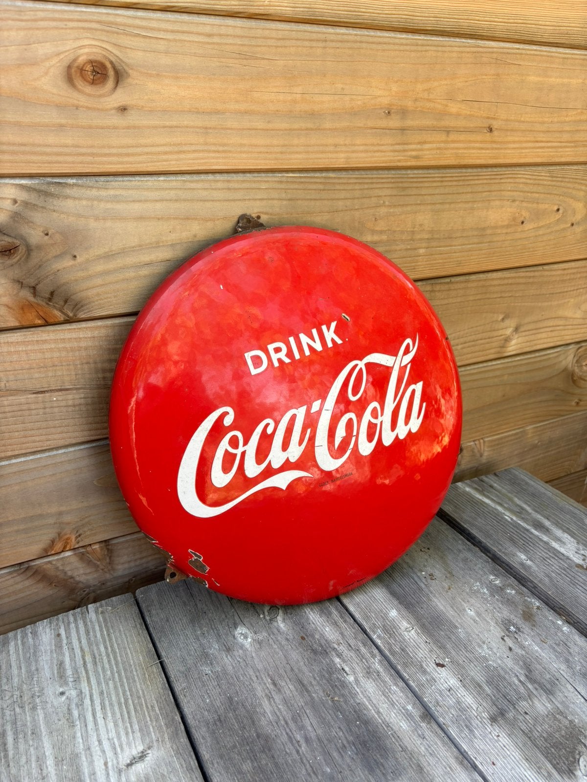 Vintage Coca-Cola Reclamebord, Ophalen of Verzenden, Zo goed als nieuw, Reclamebord