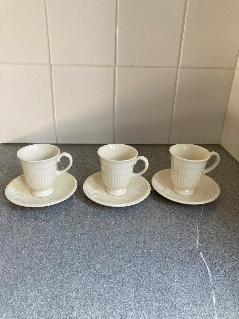 Wedgwood Edme kop schotels hoog en smal, Nieuw, Ophalen of Verzenden, Overige stijlen, Kop(pen) en/of Schotel(s)
