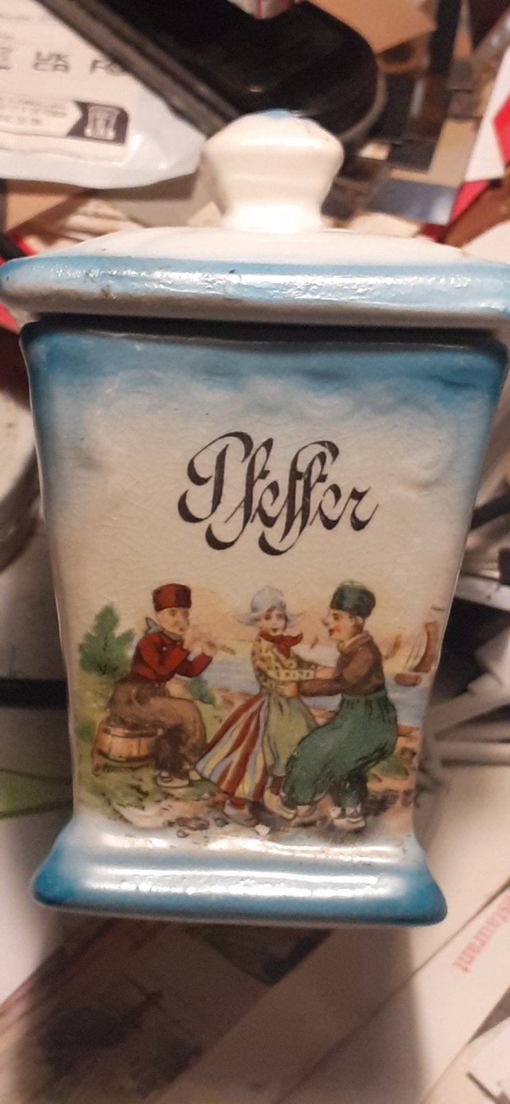 Vintage kruidenpotjes: Nootmuskaat en Peper, Ophalen of Verzenden