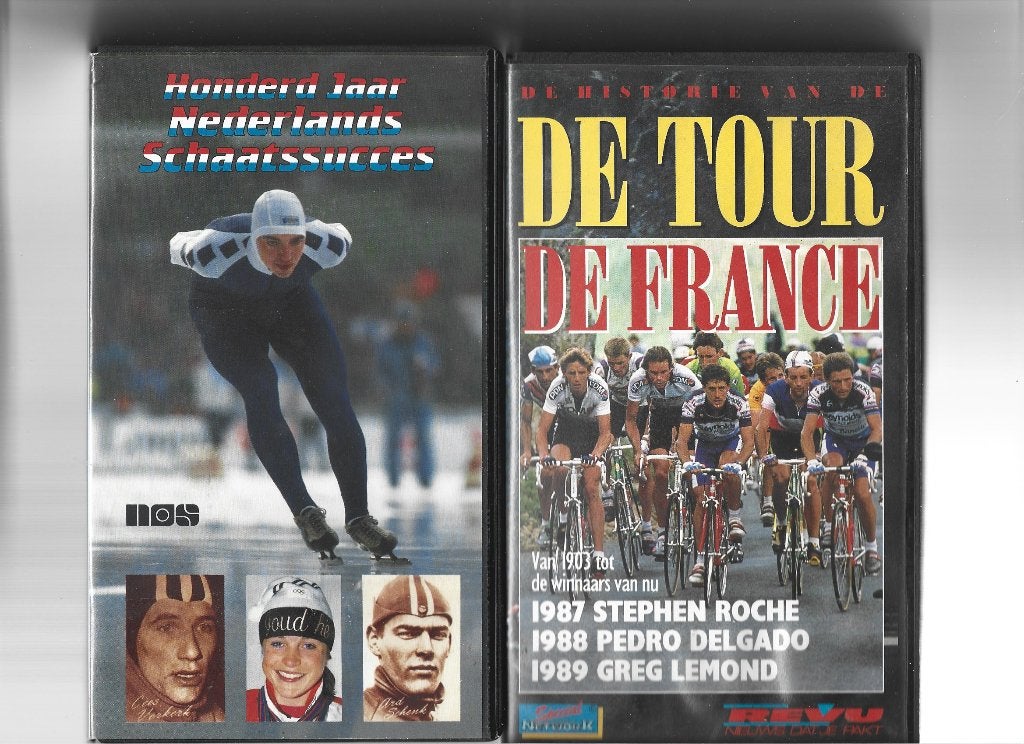 History van de Tour de France en 100 jaar schaatssuccses, Verzenden, Zo goed als nieuw, Overige typen