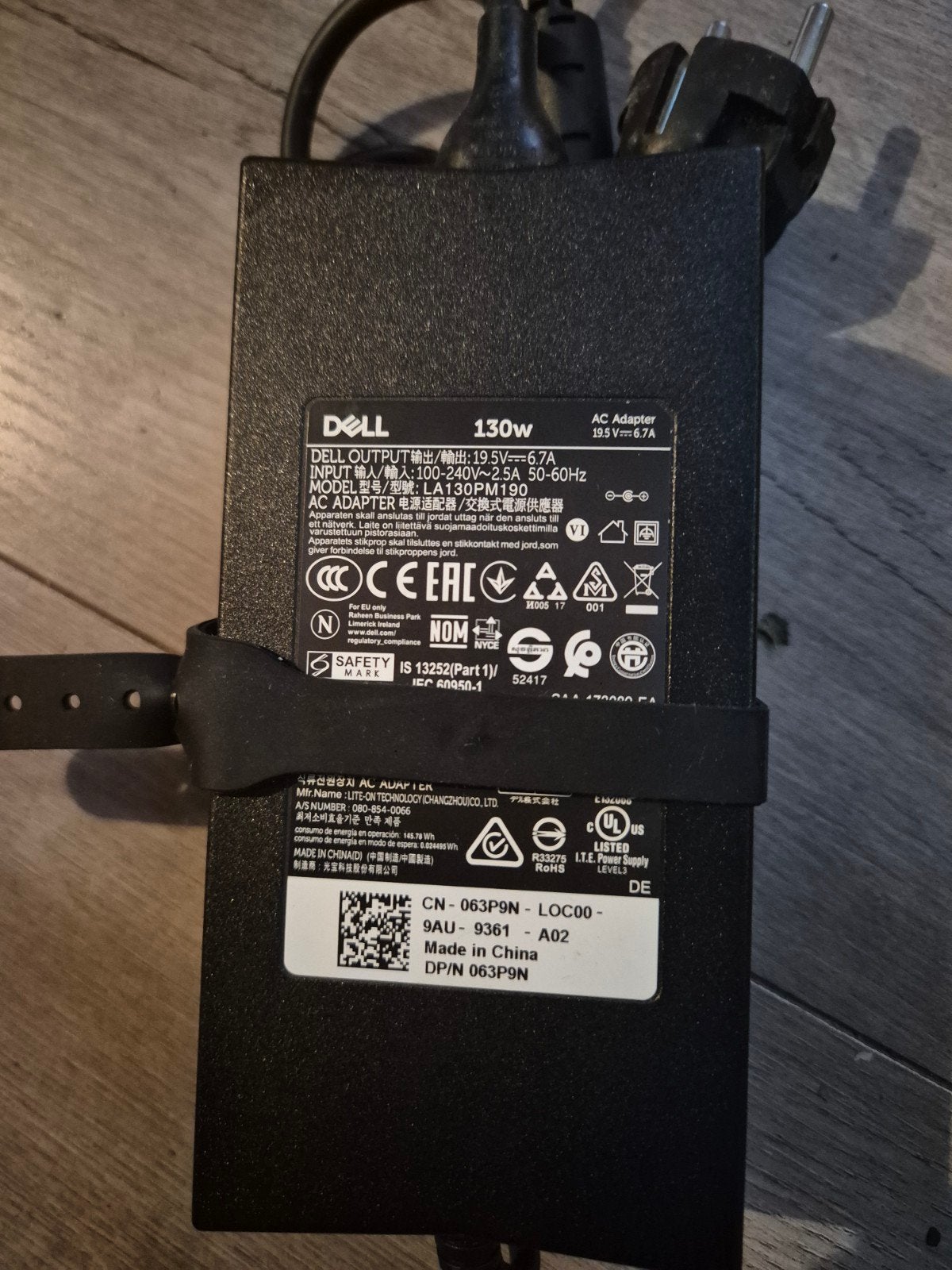 Dell 130W Laptop Oplader - LA130PM190, Ophalen of Verzenden, Gebruikt, Dell