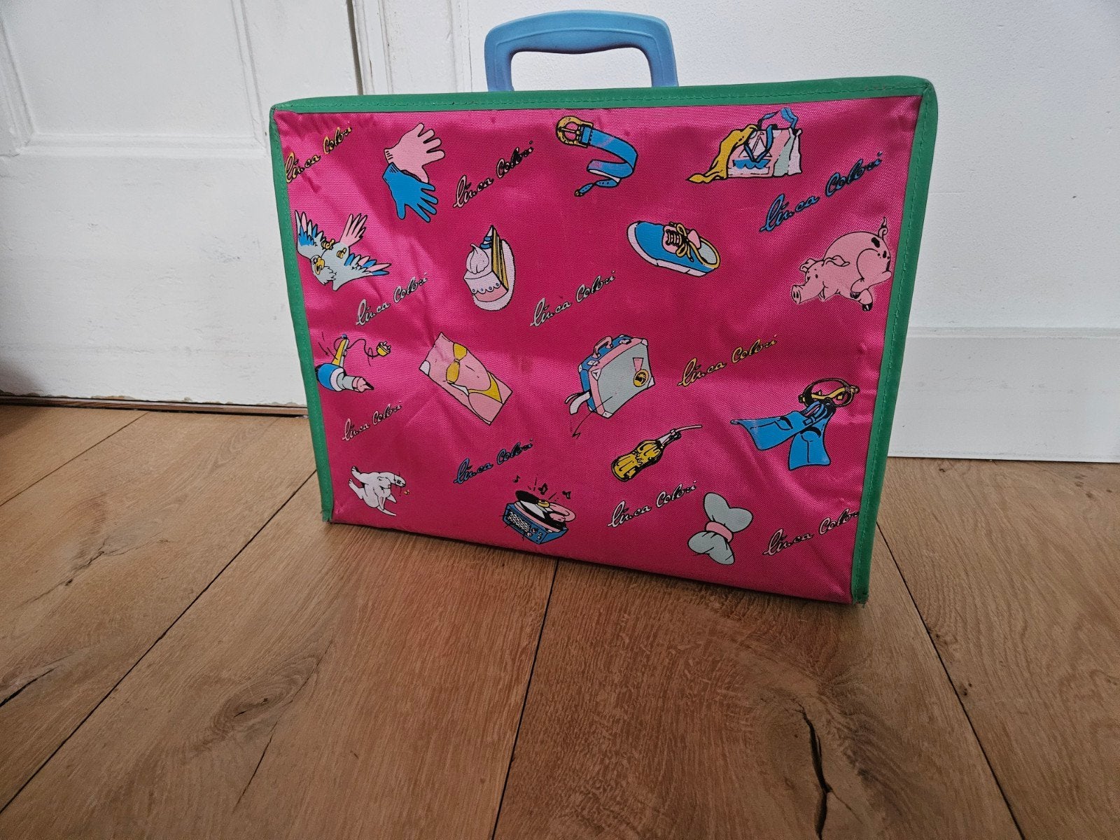 Vintage roze koffer, Sieraden, Tassen en Uiterlijk, Ophalen of Verzenden, Gebruikt, Hard kunststof