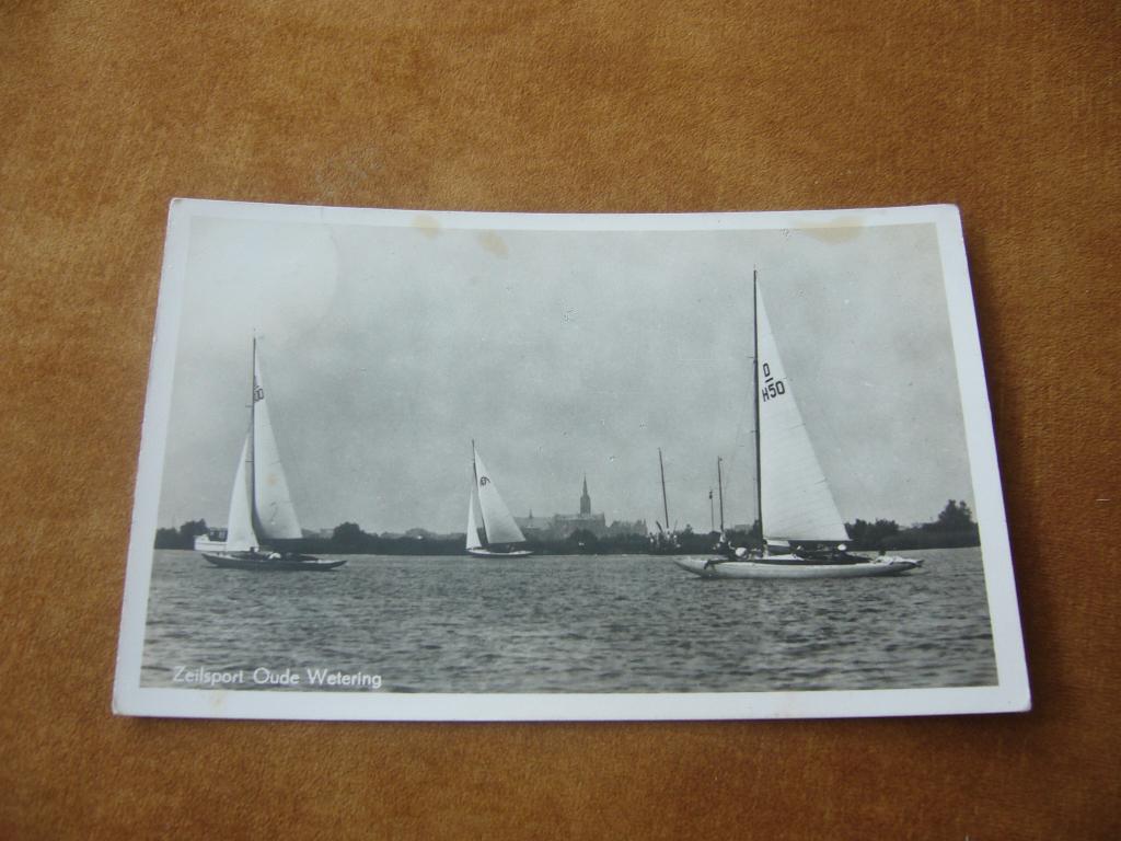 OUDE WETERING  =  ZEILSPORT, Ophalen of Verzenden, 1940 tot 1960, Gelopen, Noord-Holland