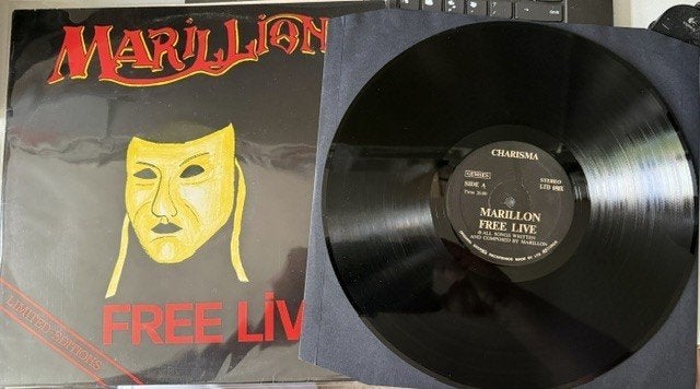 Marillion - Free Live lp, live 1985, Cd's en Dvd's, LP, Beschermende buitenhoes, Ophalen of Verzenden, 12 inch
