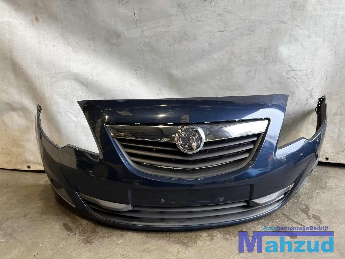 OPEL MERIVA B blauw Z22A Voorbumper bumper voor 2010-2017, Gebruikt, Voor, Opel Automobile GmbH, Ophalen of Verzenden