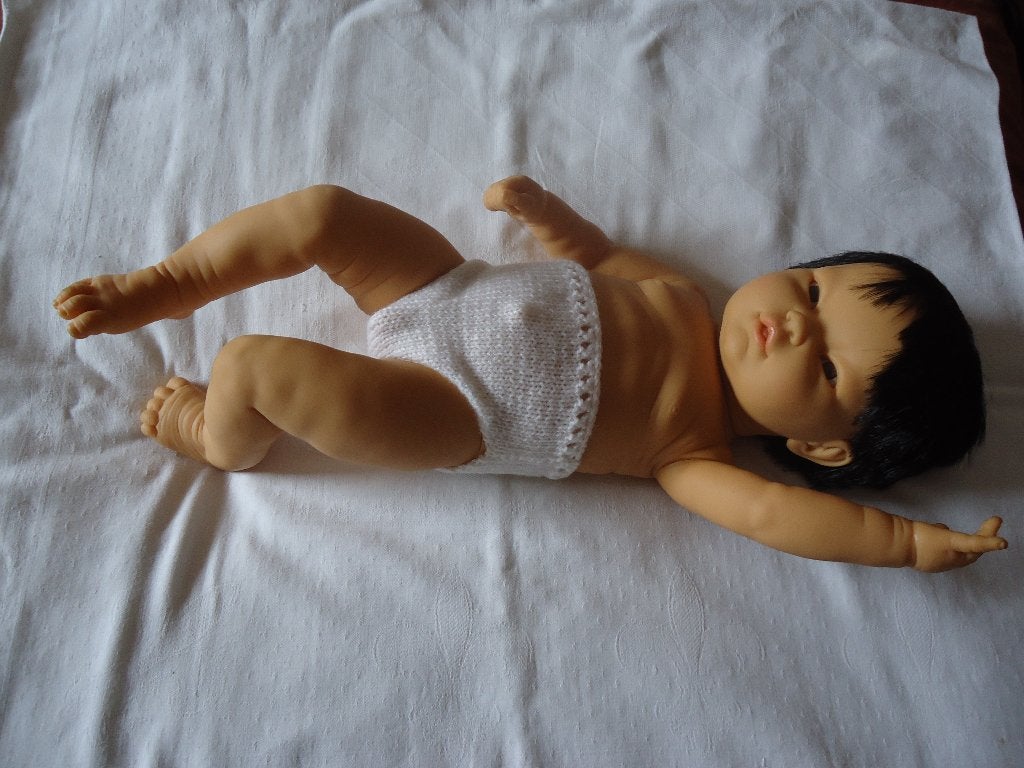 BABY POP 50 CM, Verzamelen, Poppen, Ophalen, Zo goed als nieuw, Babypop, Levensecht of Reborn