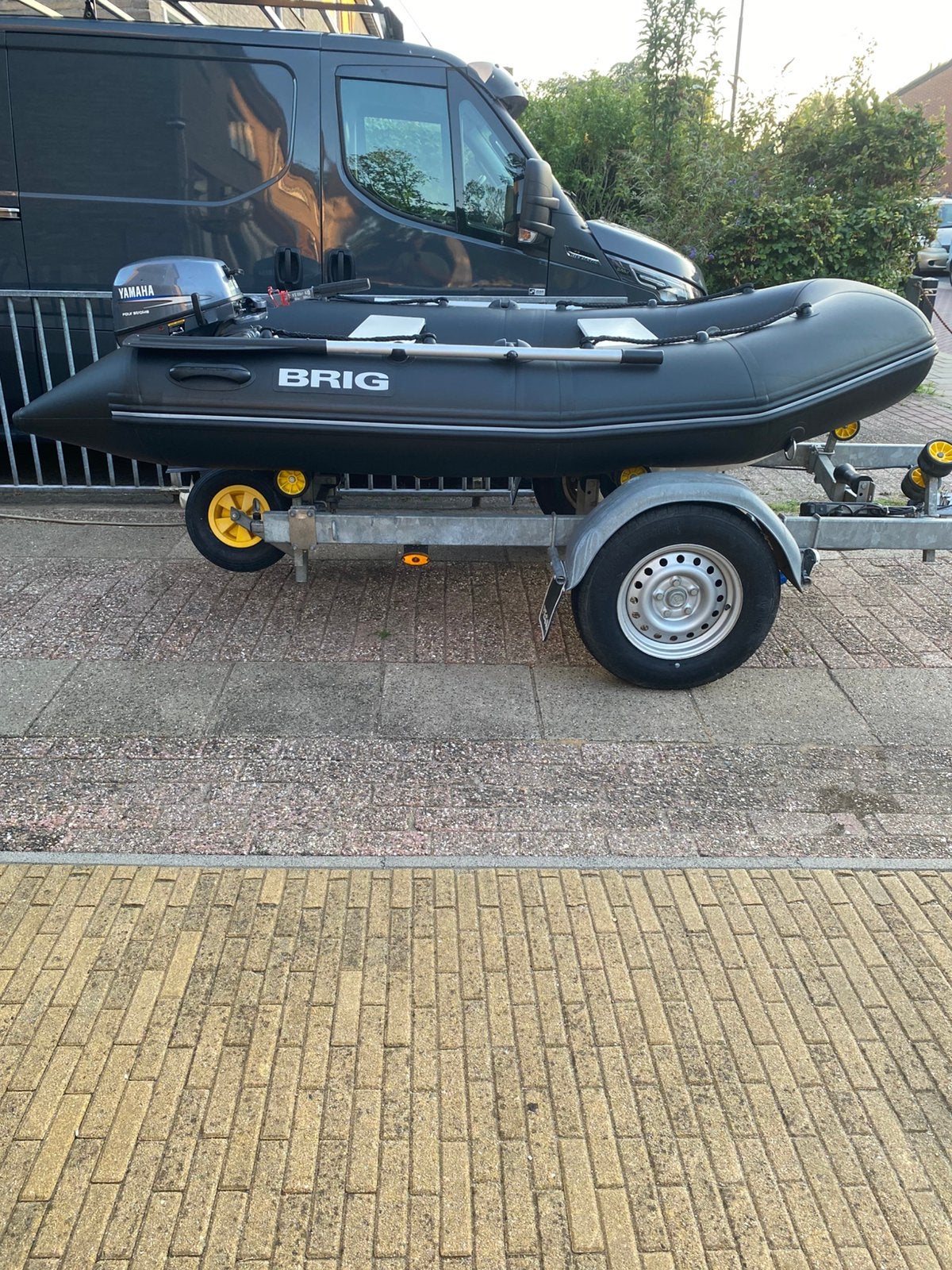 Brig f300 limited edition + Yamaha 8 pk, Ophalen, Buitenboordmotor, Pomp, Talamex