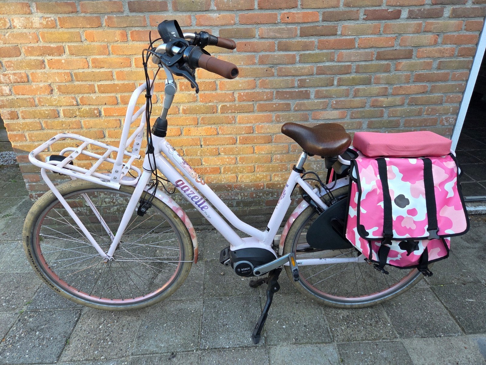 Gazelle elektrische fiets., Fietsen en Brommers, Elektrische fietsen, Gebruikt, Gazelle, 47 tot 51 cm, 30 tot 50 km per accu, Ophalen