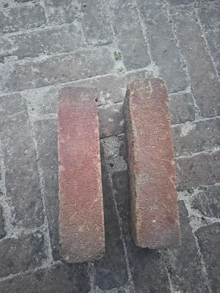 Gebakken Klinkers 6.5x5x20 cm, Ophalen, Gebruikt, Keramiek, Klinkers