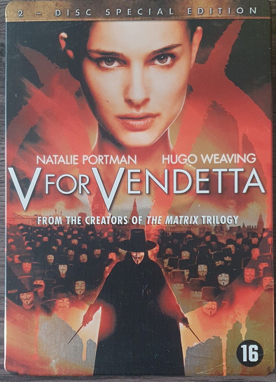 V for Vendetta - 2 Disc Special Edition steelbox, Vanaf 16 jaar, Actiethriller, Ophalen of Verzenden, Zo goed als nieuw