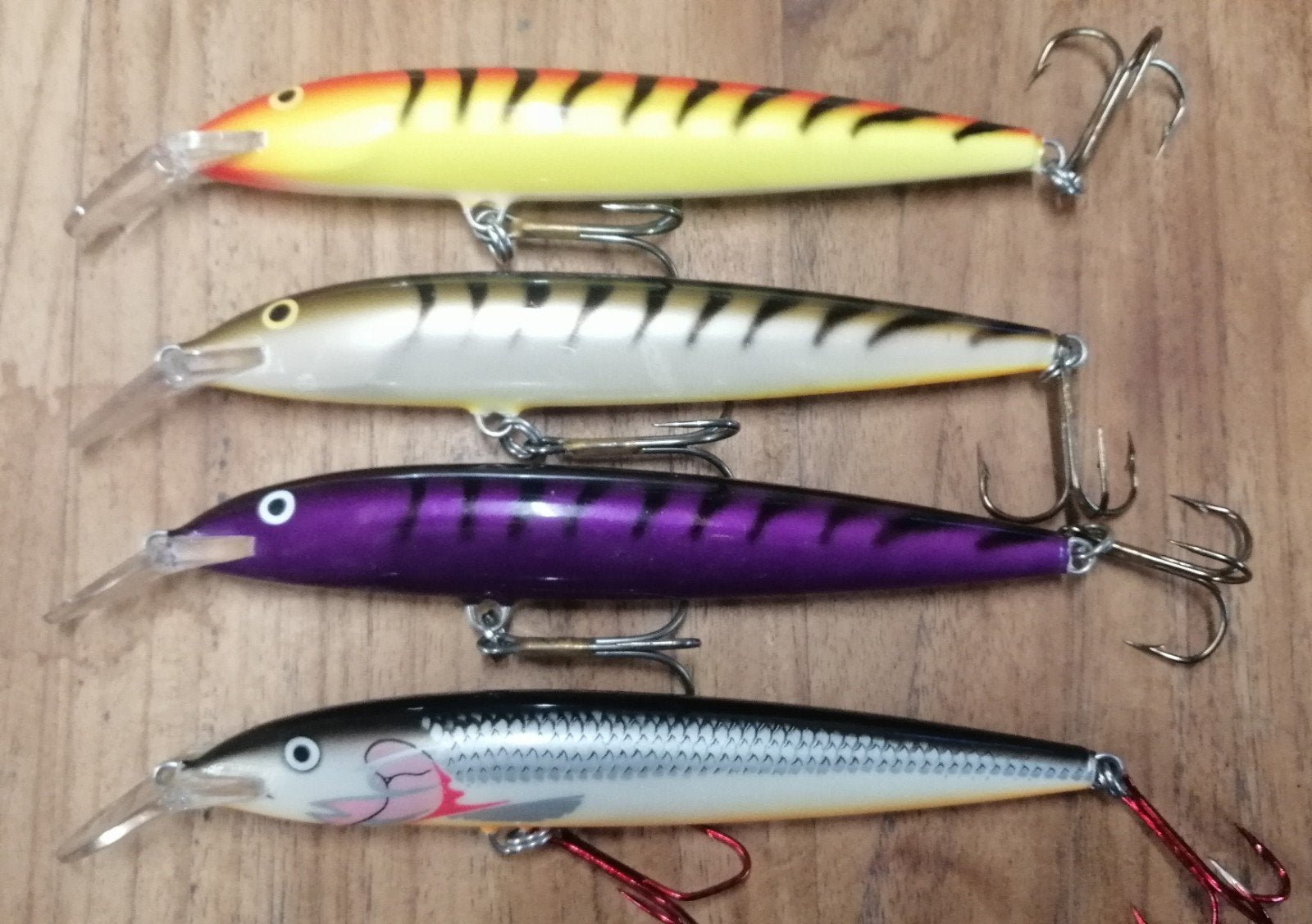 4x Rapala Magnum floating 18 cm, speciale kleuren, Ophalen, Gebruikt, Overige typen