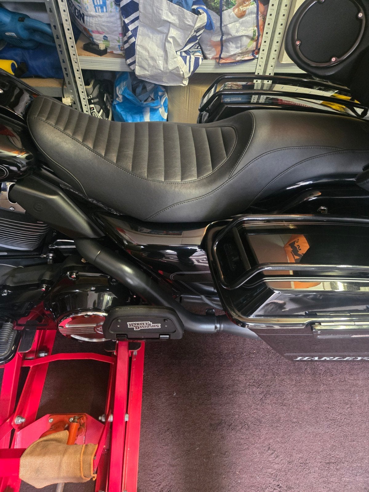 Mustang zadel voor Harley-Davidson - Zo goed als nieuw, Motoren, Ophalen of Verzenden, Gebruikt