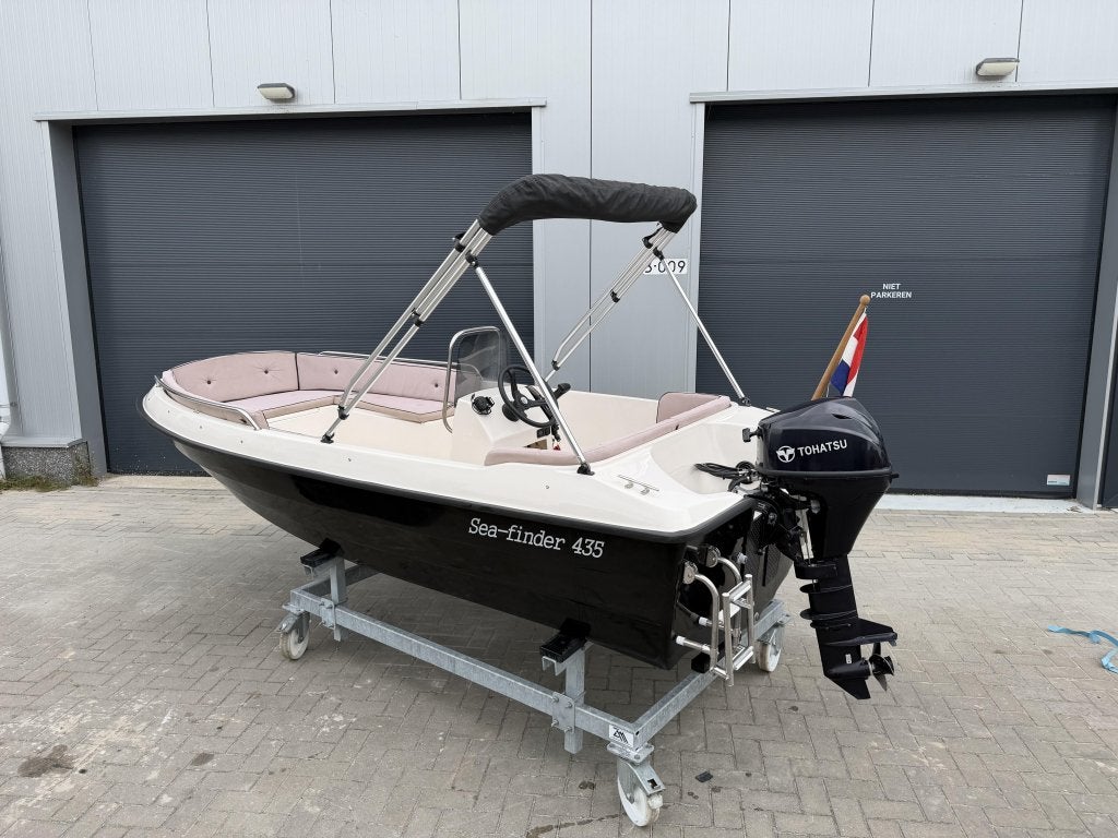 Nette Seafinder 435 Sloep 2020 incl. tohatsu 9,8PK 4-takt, Overige merken, 4 m, Biminitop, Seafinder