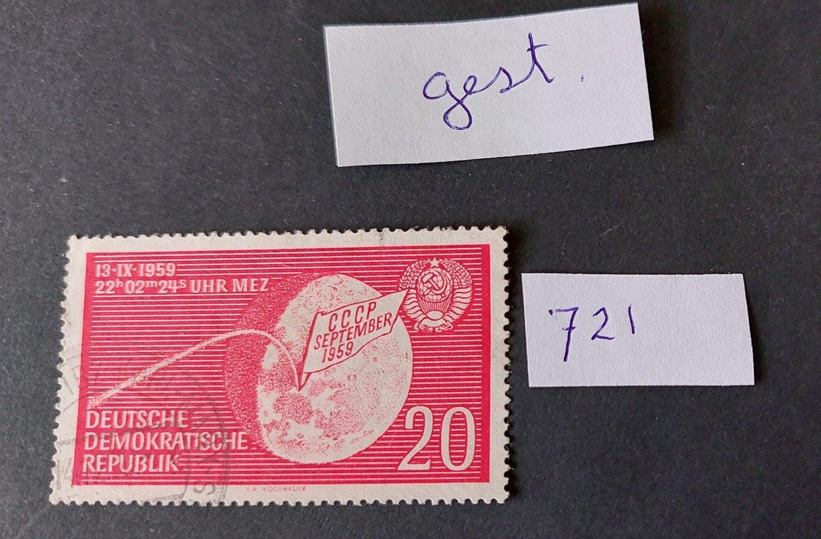 DDR postzegel 721, Postzegels en Munten, Postzegels | Europa | Duitsland, Ophalen of Verzenden, DDR