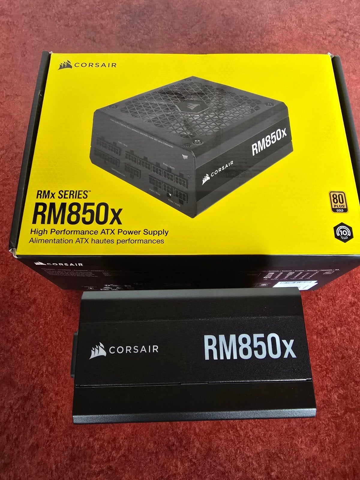 Corsair RM850x 2021 - 850W Volledig Modulaire Voeding, Ophalen of Verzenden, Zo goed als nieuw