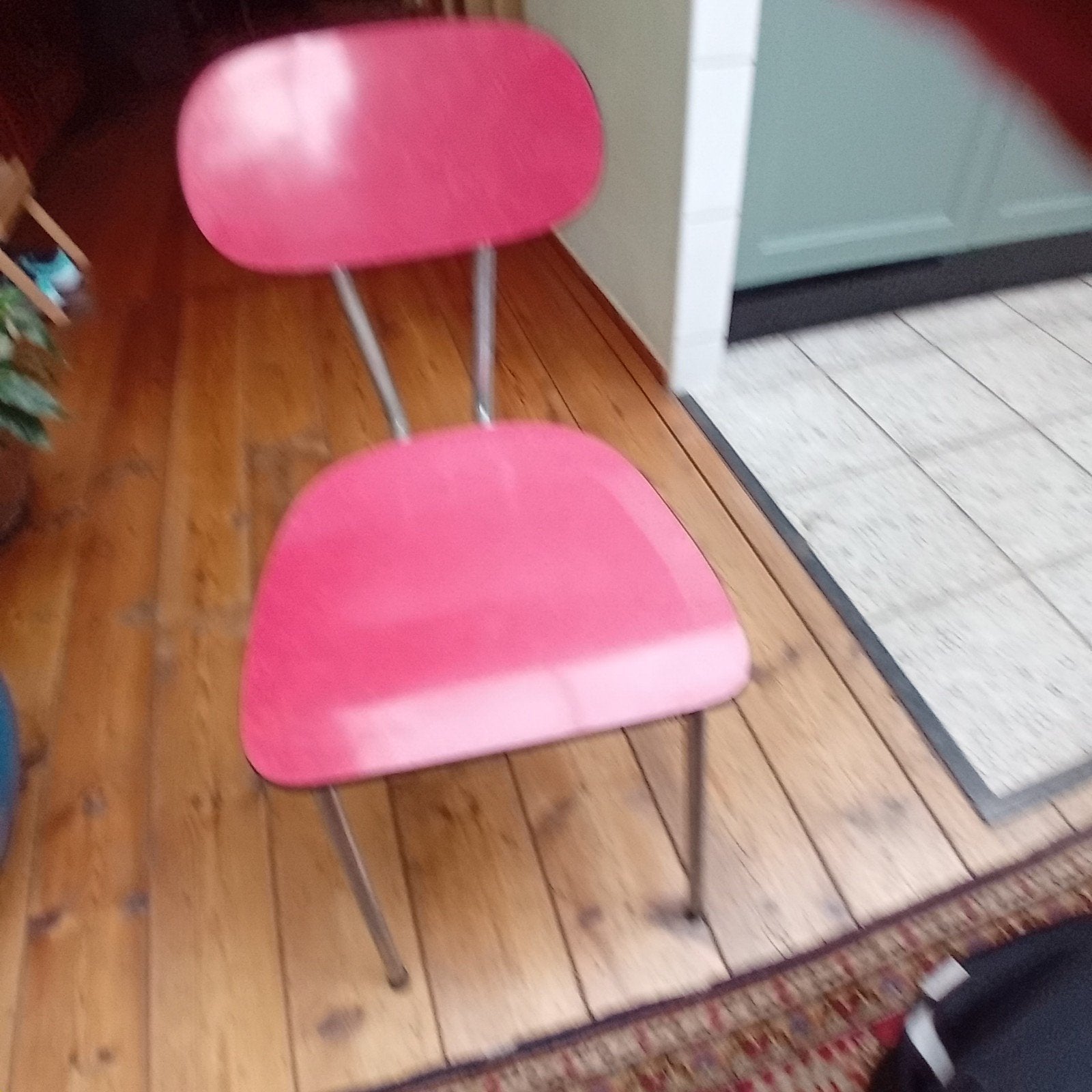 Vintage eetkamerstoelen keukenstoelen, Huis en Inrichting, Ophalen, Gebruikt, Rood, Vijf, Zes of meer stoelen