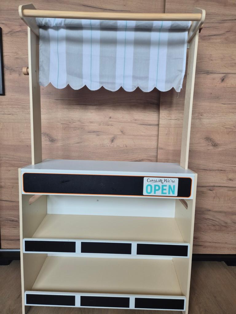 Houten Speelgoed Winkel / Theater, Kinderen en Baby's, Speelgoed | Houten speelgoed, Ophalen, Gebruikt, Meubelstuk of Keukentje