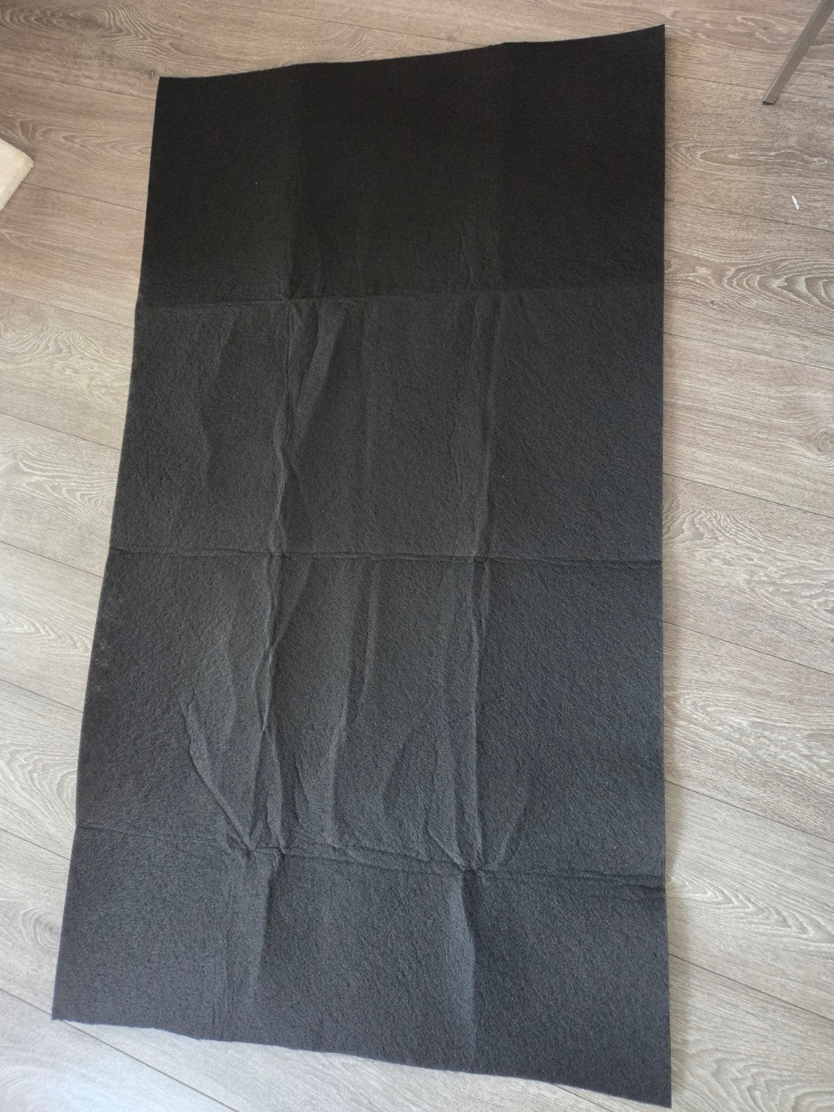 Zwart filterdoek G3 (1x1,7m) – ISO Coarse 50%, Vilt stof, Gebruikt, 100 tot 150 cm, Zwart
