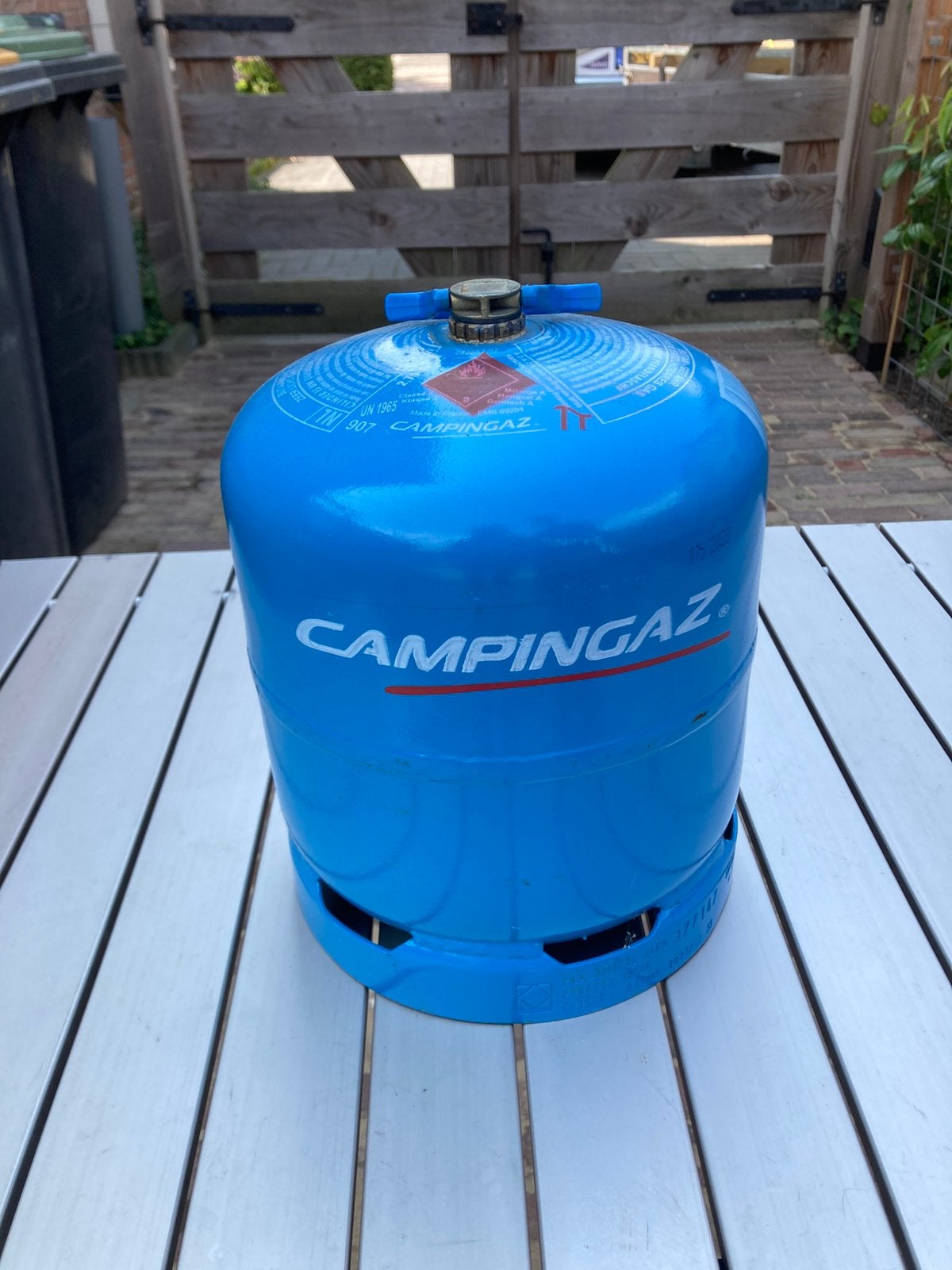Campinggaz gasfles 907 - leeg, Ophalen, Zo goed als nieuw