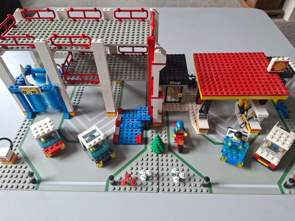 LEGO City Shell Tankstation en Parkeergarage (Set 6394), Gebruikt, Lego, Ophalen of Verzenden, Compleet