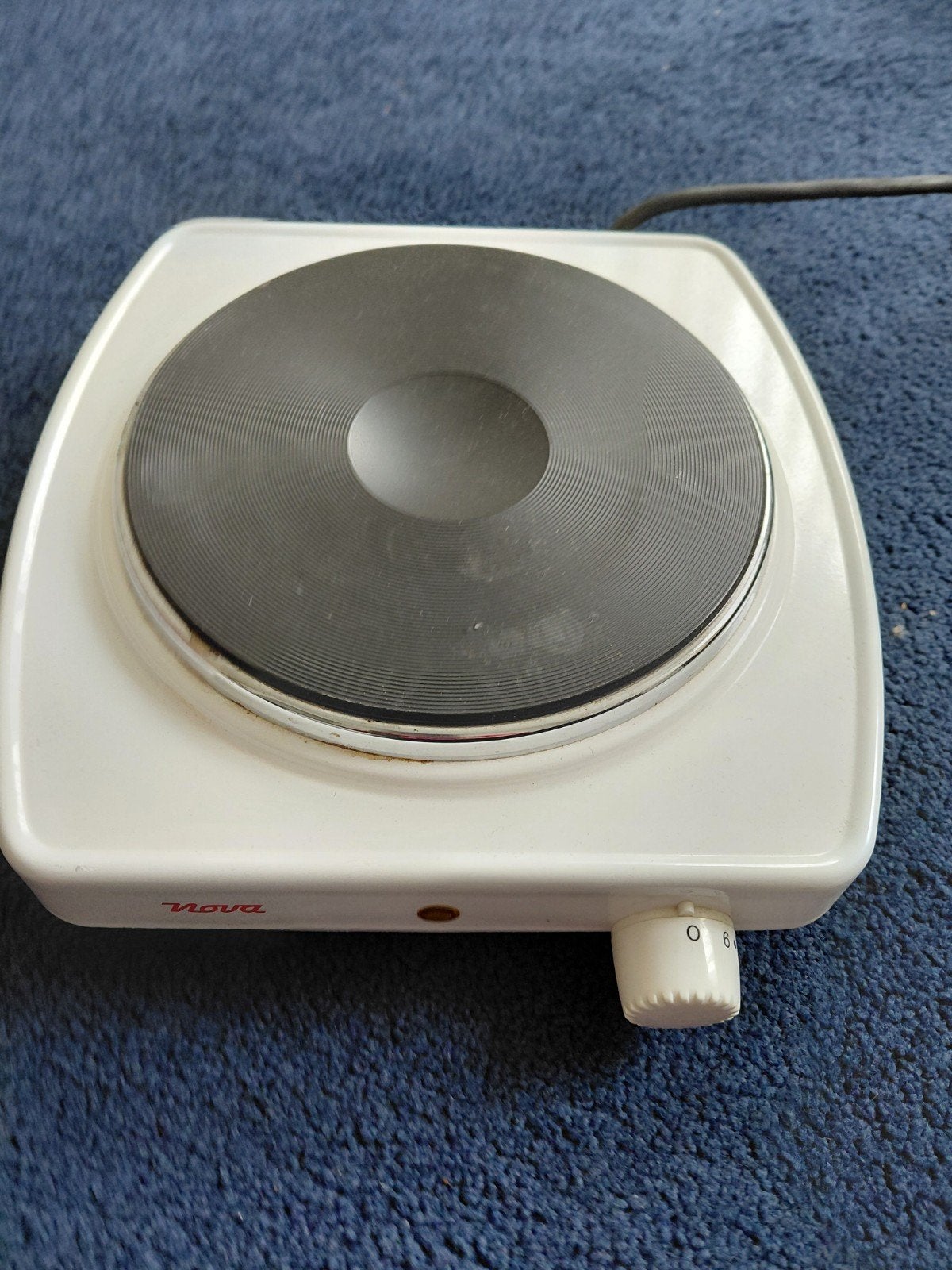 Nova KP-101 Elektrische Kookplaat - Draagbaar en Compact, Ophalen, Vrijstaand, Elektrisch, 3 kookzones of minder