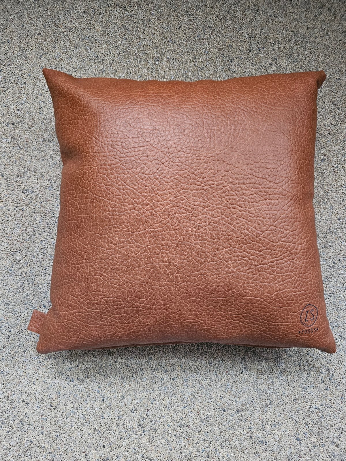 Zusss Sierkussen Bruin Leerlook - Zo goed als nieuw, Zusss, Bruin, Verzenden, Vierkant