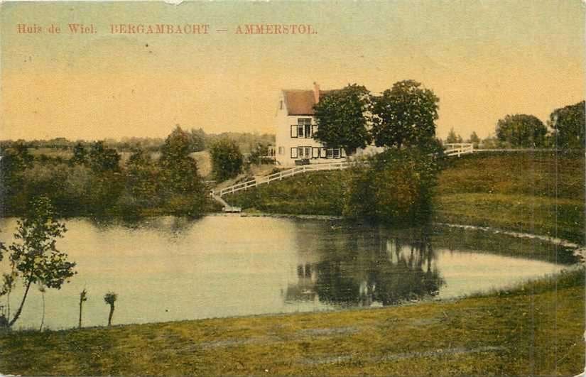 380-771-003 Bergambacht Ammerstol Huis de Wiel, Verzamelen, Ansichtkaarten | Nederland, Verzenden, Voor 1920, Zuid-Holland