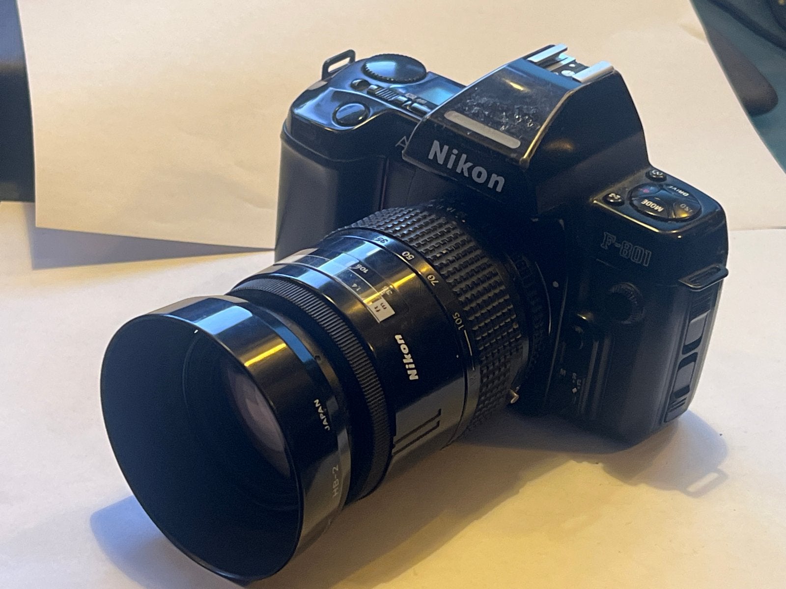 Nikon F-801 Spiegelreflexcamera met AF Nikkor 35-105mm lens, Ophalen, Gebruikt, Spiegelreflex, Nikon