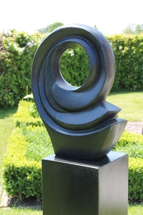groot terrazzo tuinbeeld Sympathy mooi cadeau blikvanger, Ophalen, Nieuw, Steen, Abstract beeld