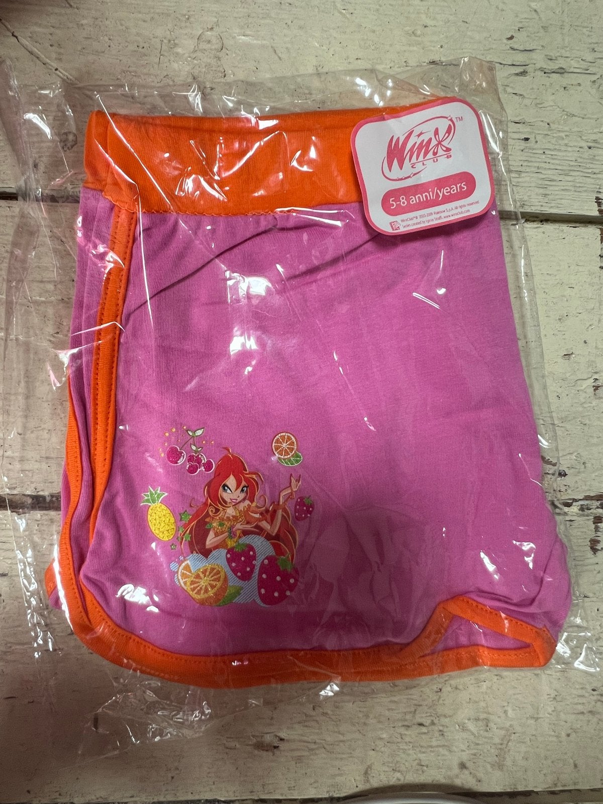 Nieuwe Winx Club shorts roze/oranje, 5-8 jaar, in plastic, Ophalen of Verzenden, Nieuw, Meisje