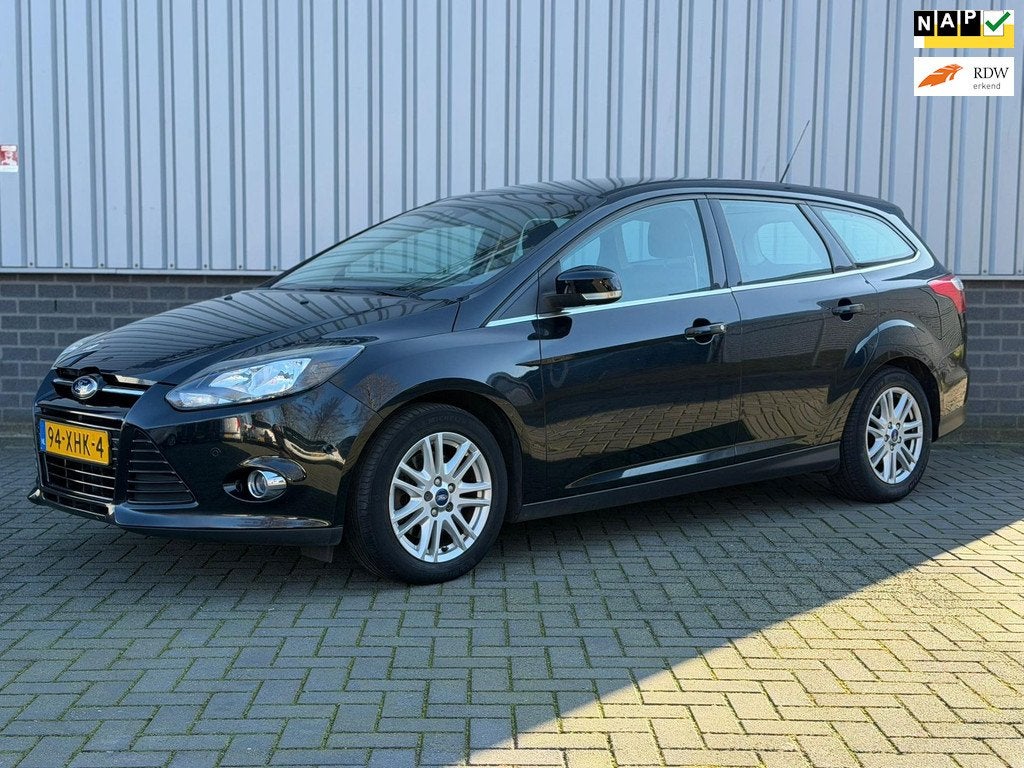 Ford Focus Wagon 1.6 EcoBoost Lease Titanium |Airco|Navi|Cru, Auto's, Ford, Gebruikt, Zwart, 4 cilinders, 150 pk