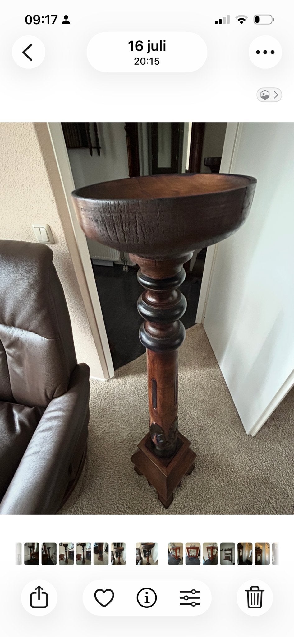 Set van 2 Robuuste Houten Zuilen - Klassiek/Vintage, Ophalen