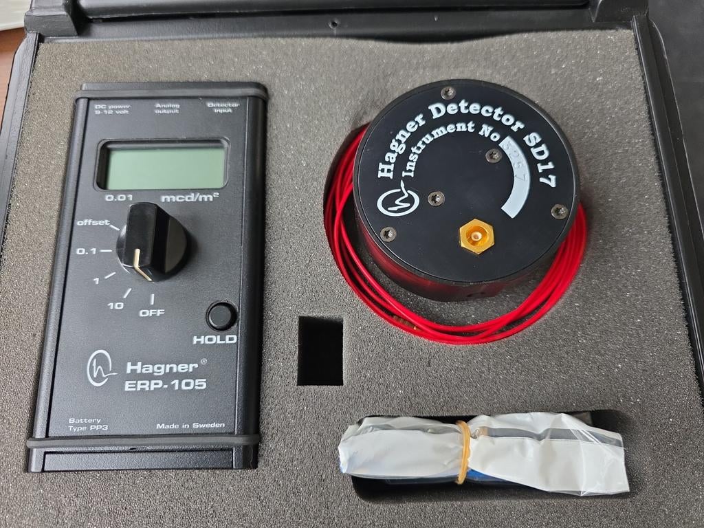 Hagner ERP-105 Luminantiemeter met SD17 Detector, Ophalen of Verzenden, Zo goed als nieuw, Licht