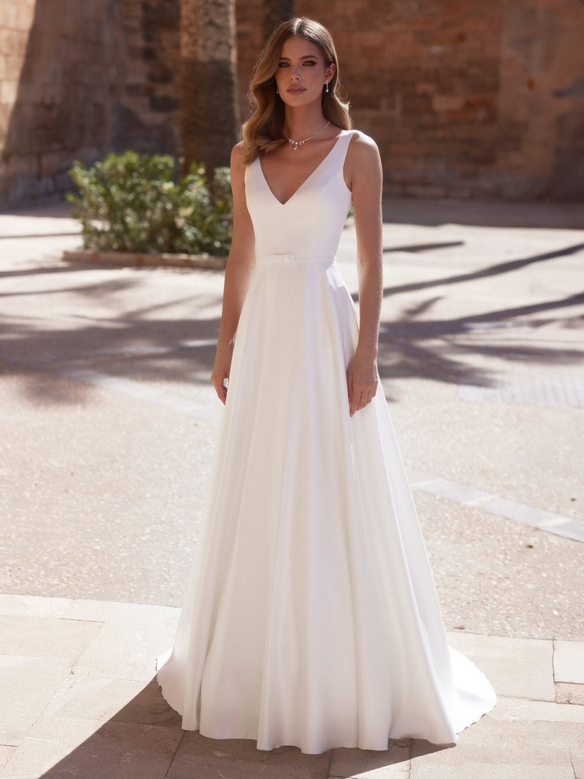 Bianco Evento bruidsjurk maat XL/42, Ophalen, Gedragen, Overige kleuren, Trouwjurk