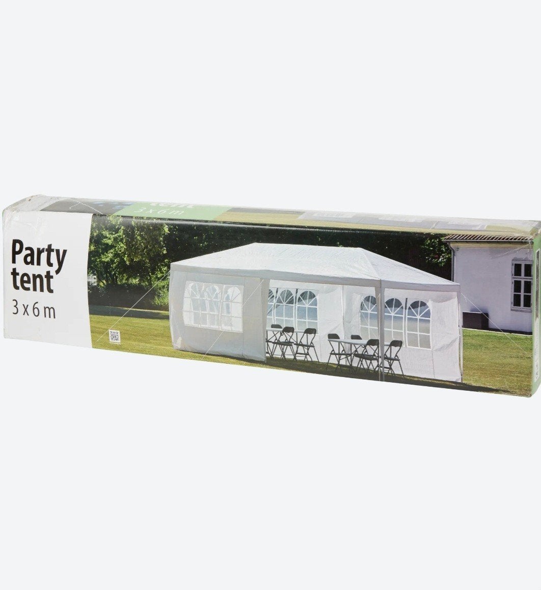 Partytent 3x6m wit - Ideaal voor feesten en evenementen, Ophalen, Gebruikt, Partytent, 2 meter of meer
