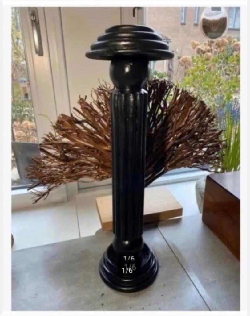 Houten hoge Hoedenstandaard 51 cm zwart, Antiek en Kunst, Ophalen of Verzenden