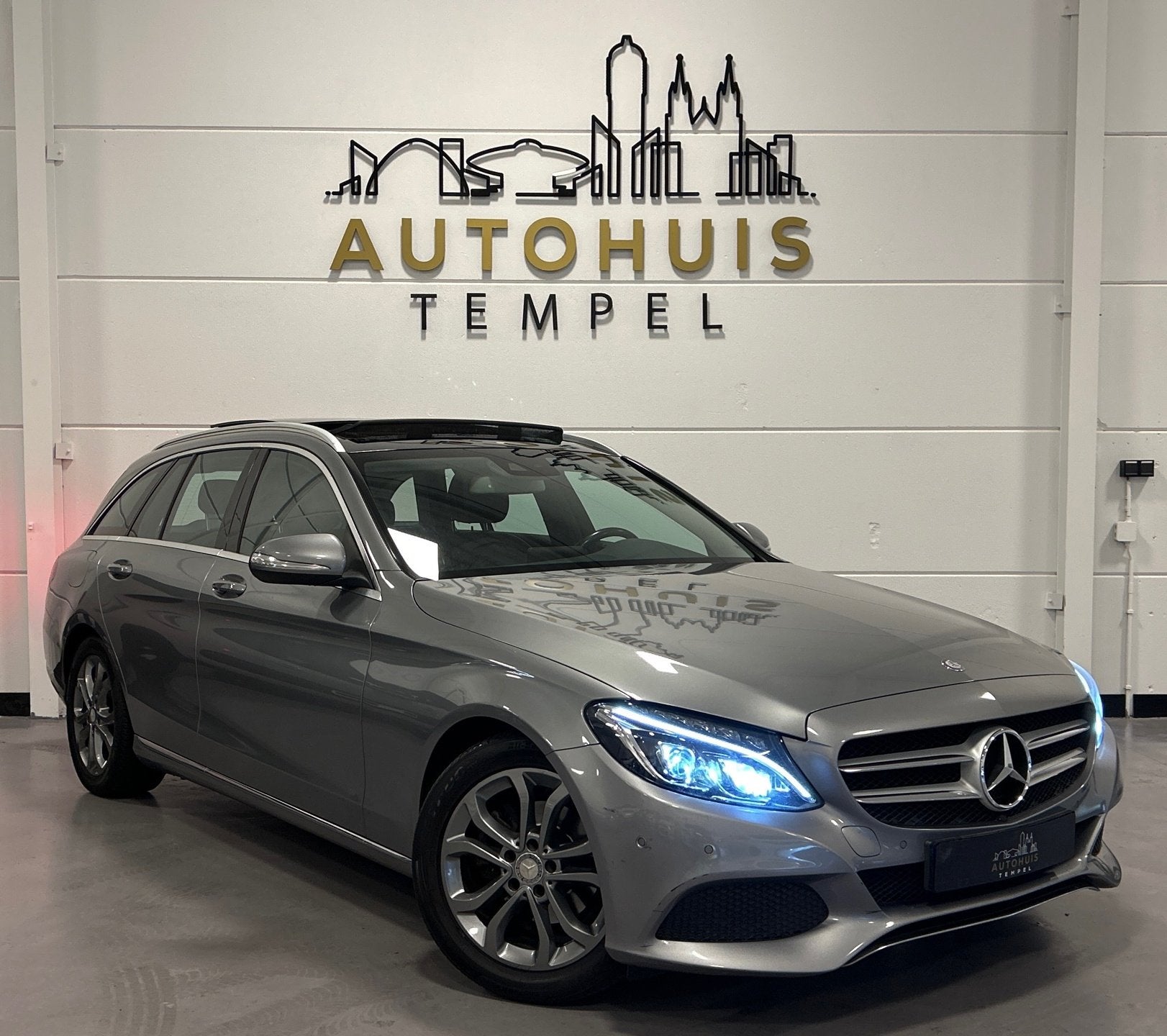 Mercedes-Benz C-klasse Estate 180 Prestige Automaat Stoelver, Automaat, Leder en Stof, 1595 cc, 750 kg